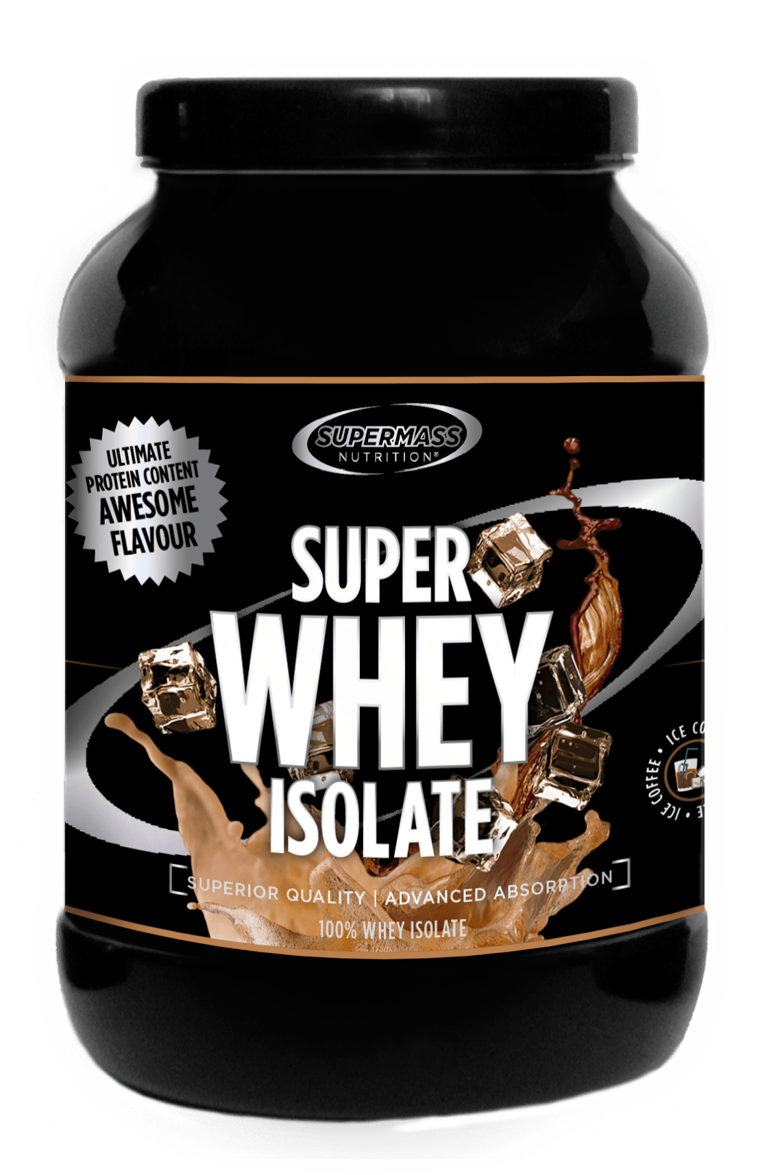 Supermass Nutrition Super Whey Isolate Jääkahvi 1300 g - Sinunapteekki.fi