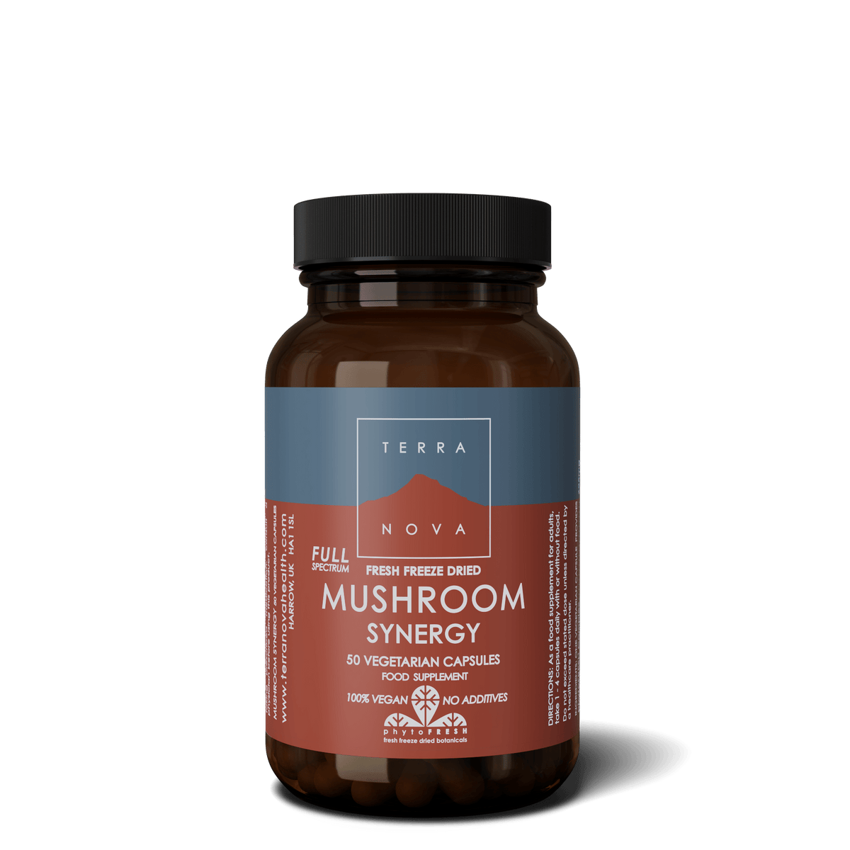 Terranova Full Spectrum Mushroom Synergy - Sieni-kasvivalmiste 50 kaps. - Sinunapteekki.fi