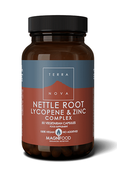 Terranova Nettle Root Lycopene & Zinc - Nokkosenjuuri, Lykopeeni ja sinkki 50 kaps. - Sinunapteekki.fi