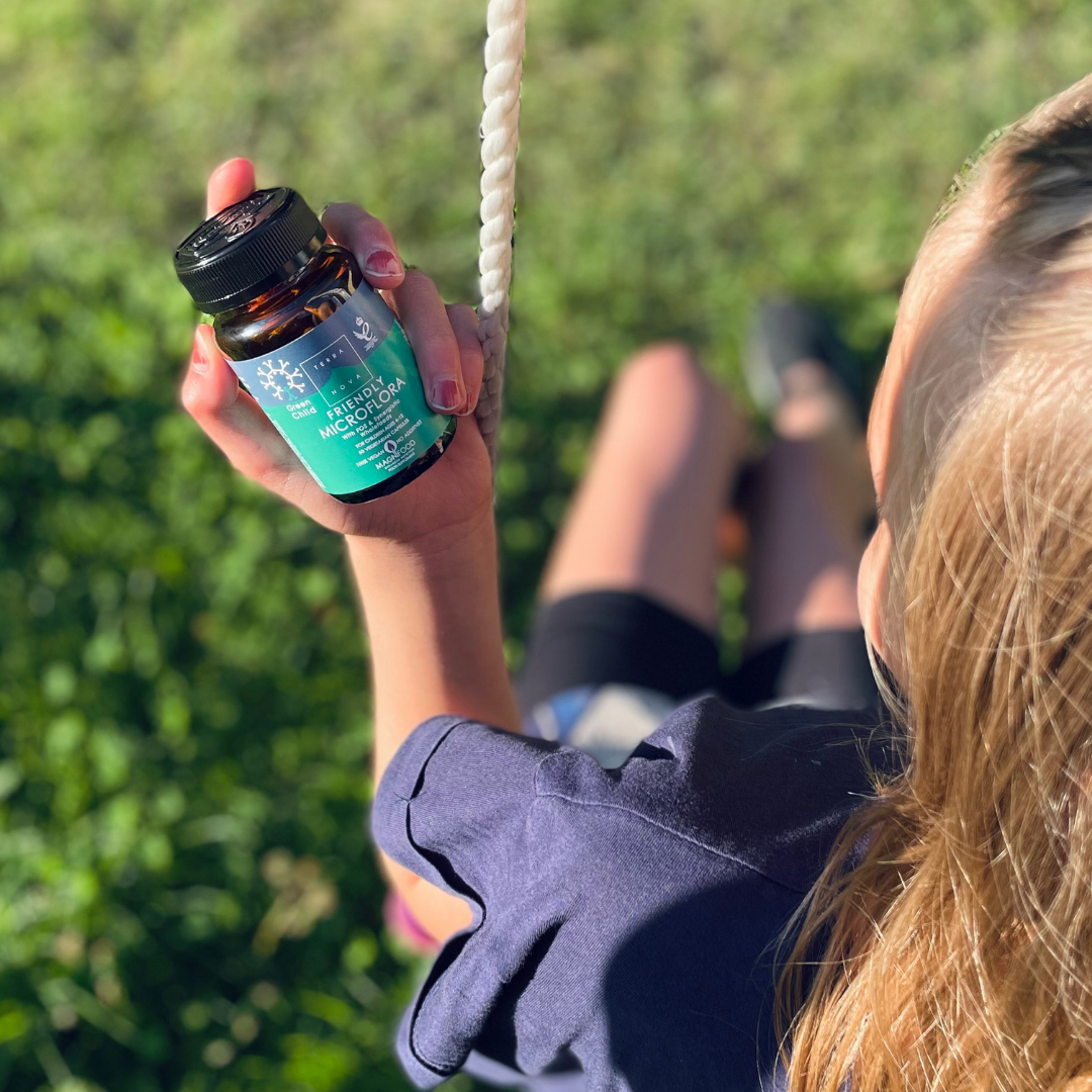 Terranova Green Child Friendly Microflora - Maitohappobakteerivalmiste lapsille 50 kaps.