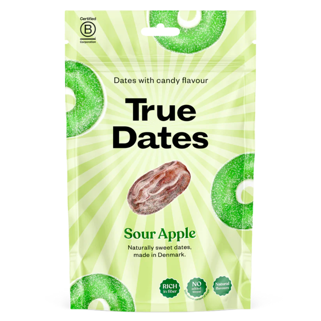 True Dates Sour Apple - Taatelimakeinen Kirpeä Omena 100 g - sinunapteekki.fi