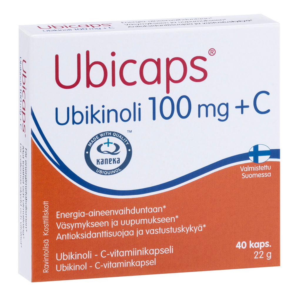 Ubicaps Ubikinoli 100 mg + C 40 kaps.