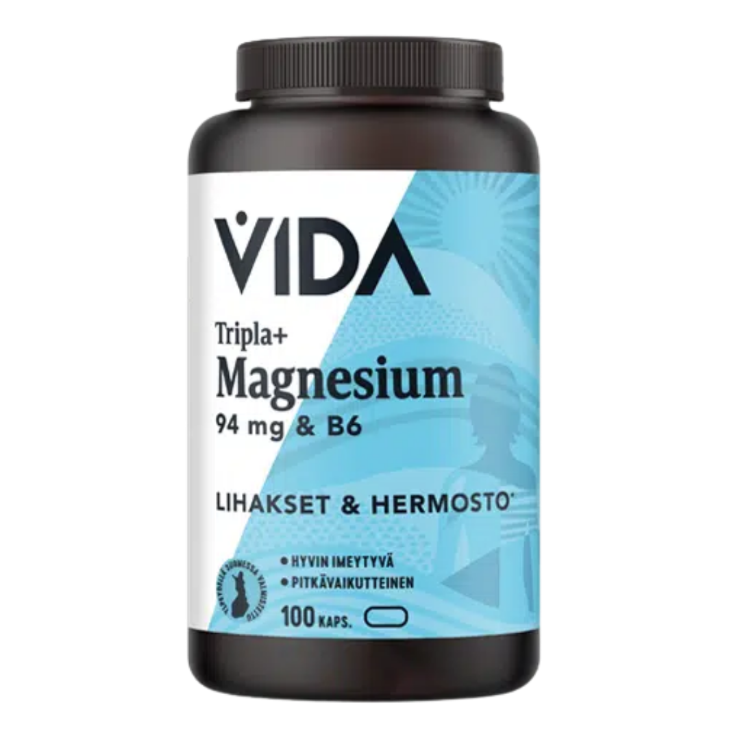 Vida Tripla+ Magnesium 94mg + B6 100 kaps.