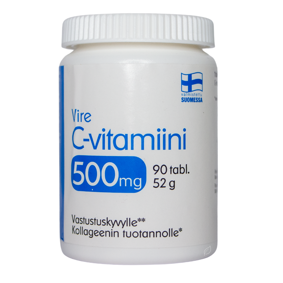 Vire C-vitamiini 500 mg 90 tabl., sinunapteekki.fi