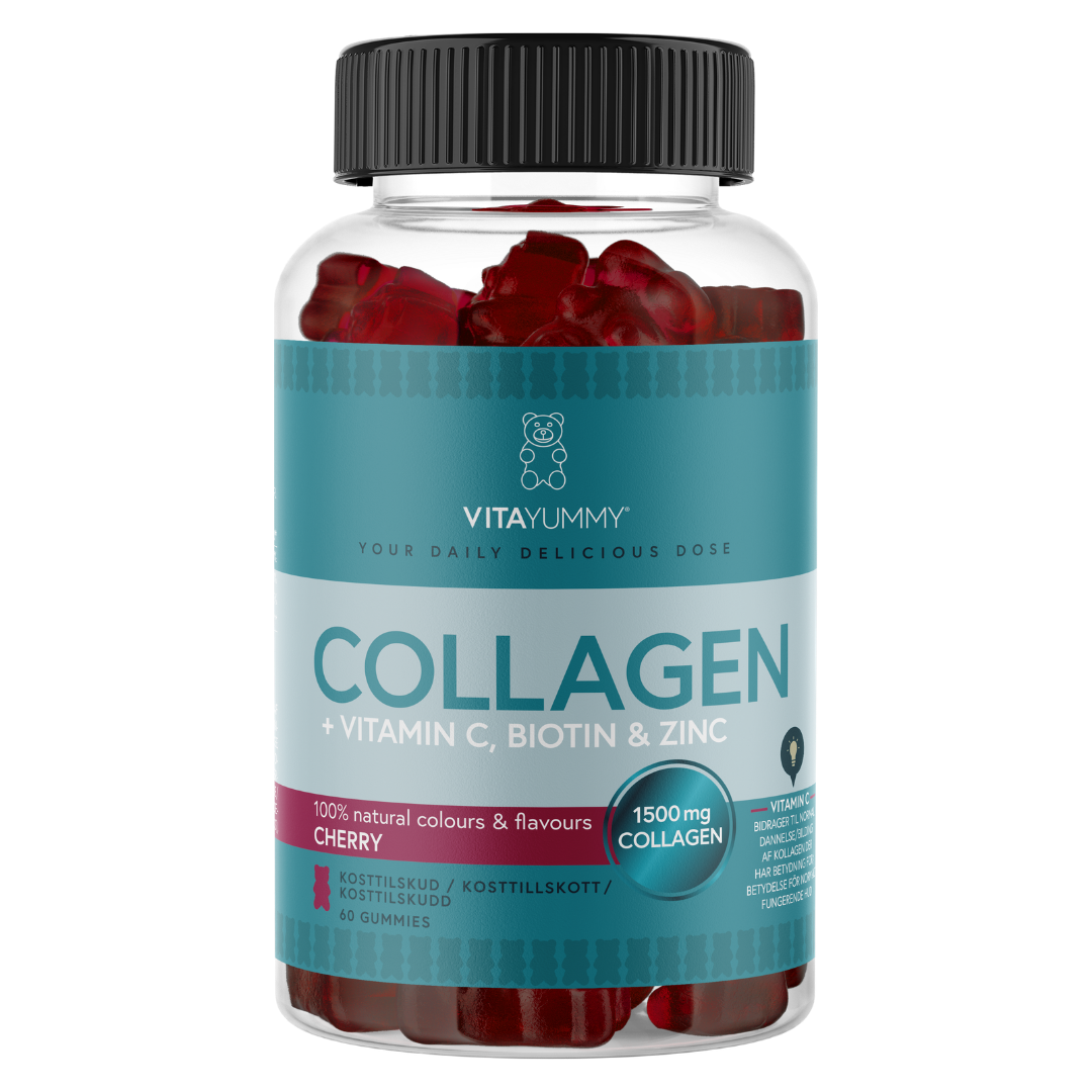 VitaYummy Collagen Cherry - Kollageeni Pehmonallet 60 kpl