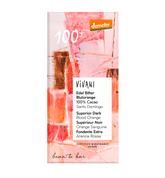 Vivani Superior Dark Blood Orange - Luomu Tummasuklaa Veriappelsiini 100 % 90 g