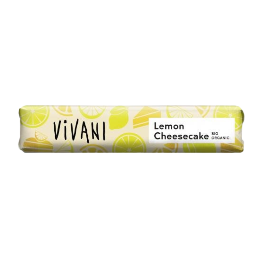 Vivani Lemon Cheesecake - Luomu Sitruuna-juustokakku Suklaapatukka 40 g