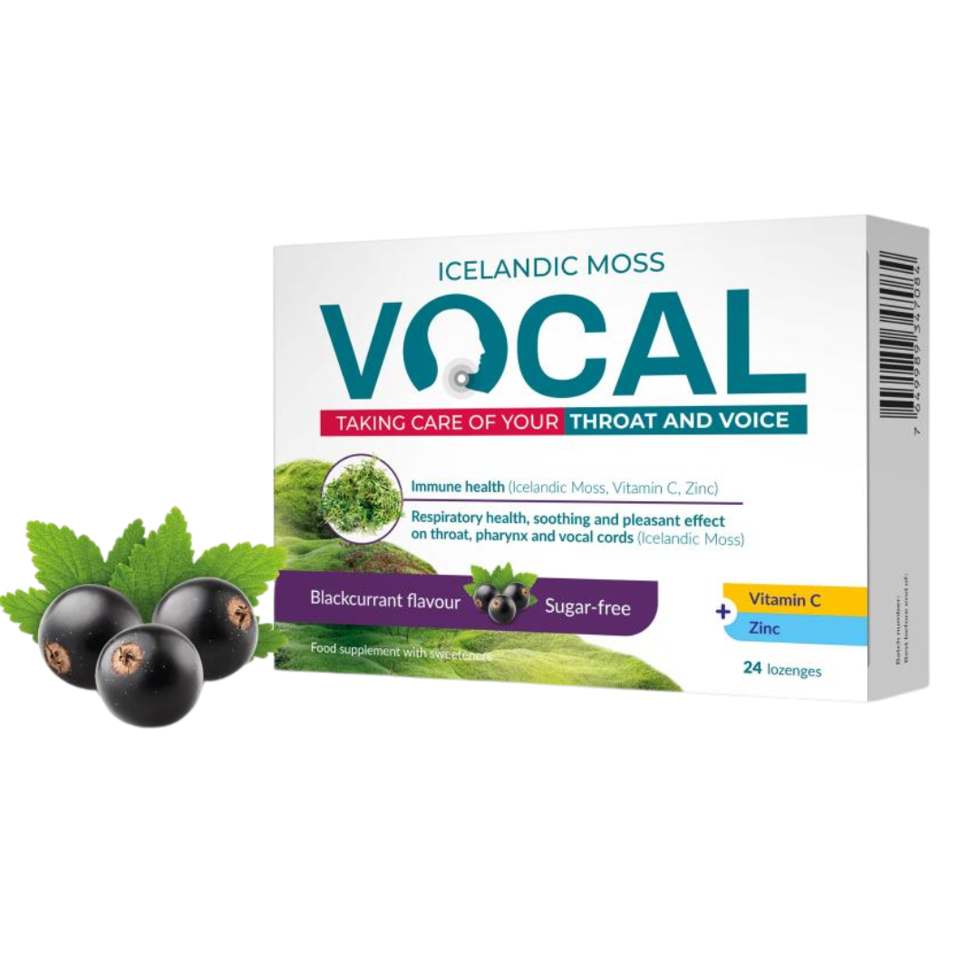 Vocal Blackcurrant - Imeskelytabletit Mustaherukka 24 kpl.