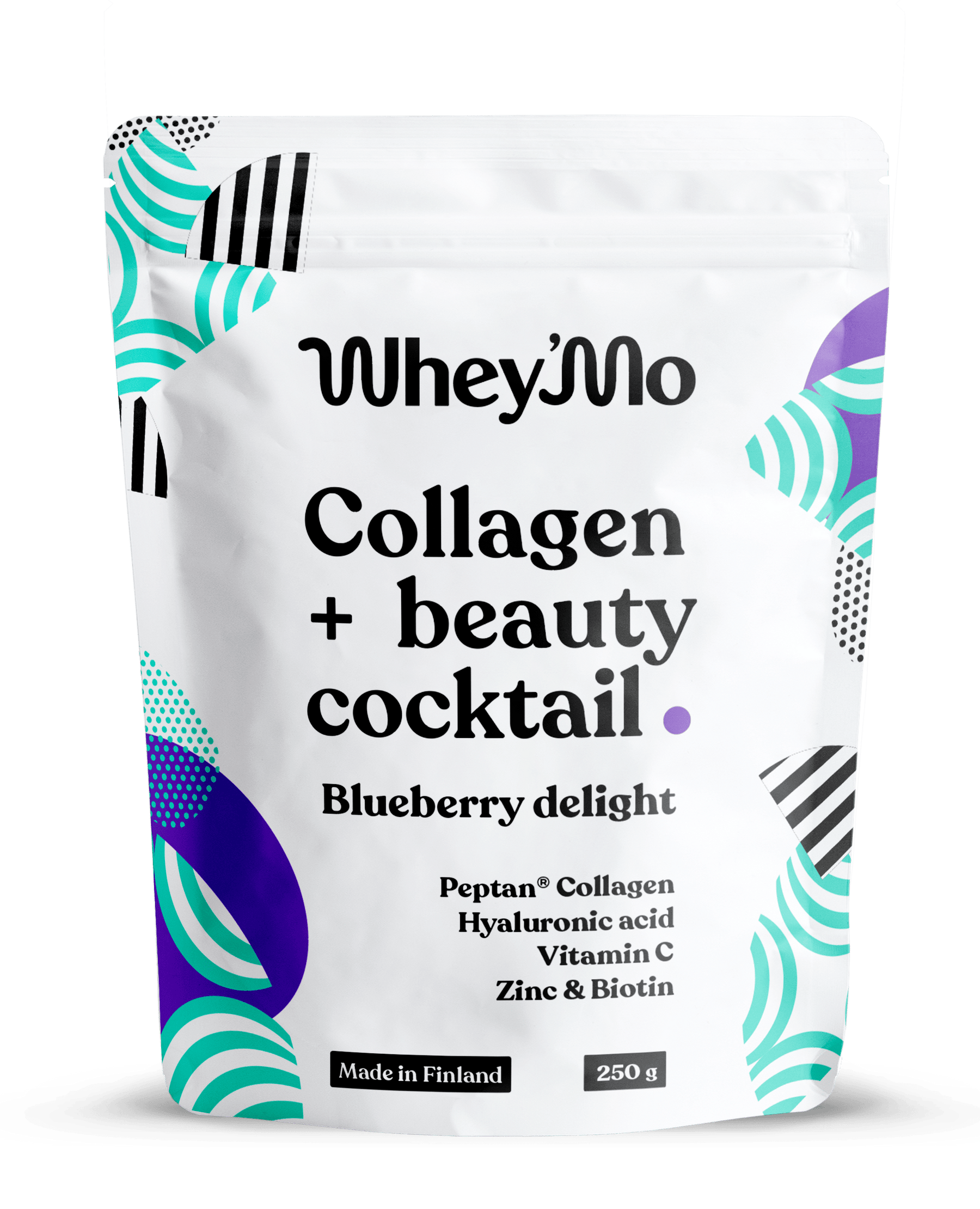 Whey'Mo Collagen + Beauty Cocktail Blueberry Delight - Kollageenijauhe mustikka 250g