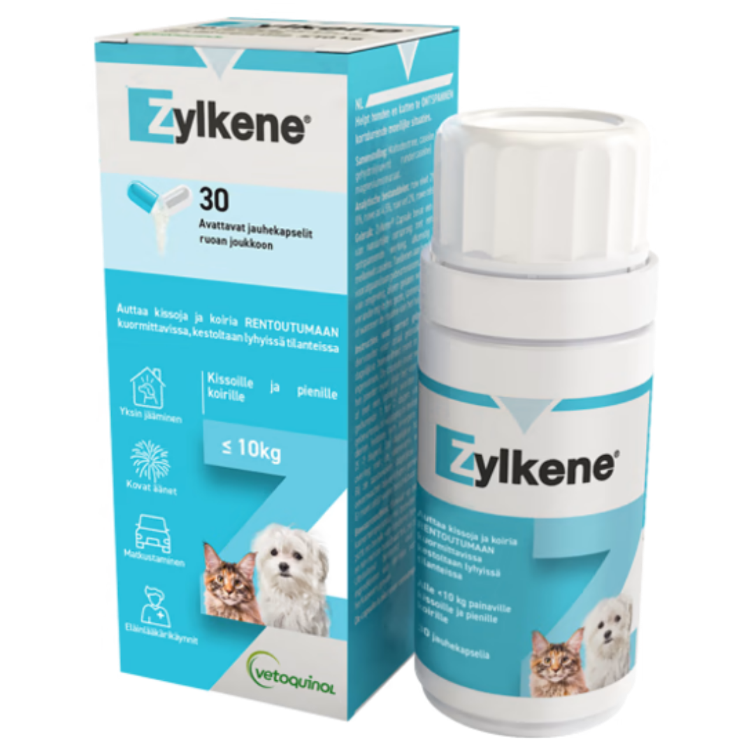 Zylkene - Kissoille ja alle 10 kg koirille 30 kaps. - Sinunapteekki.fi