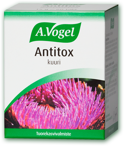 A. Vogel Antitox kuuri - yrttiuutetabletti, tuorekasvivalmiste - Huom! Pakkaus vaurioitunut, tuote käyttökelpoinen.