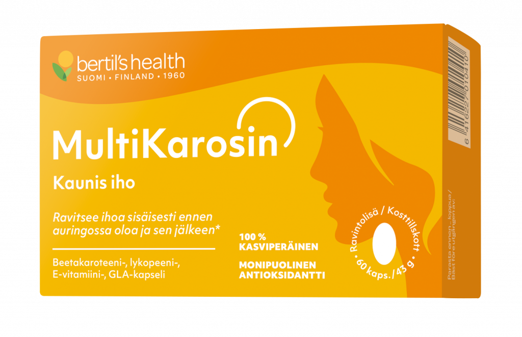 Bertil's Health MultiKarosin 60 kaps. - Päiväys 08/2024