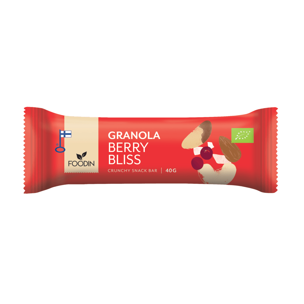 Foodin Granola Berry Bliss - välipalapatukka 40 g