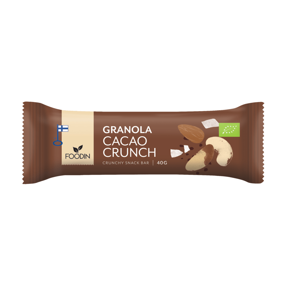 Foodin Granola Cacao Crunch - välipalapatukka 40 g