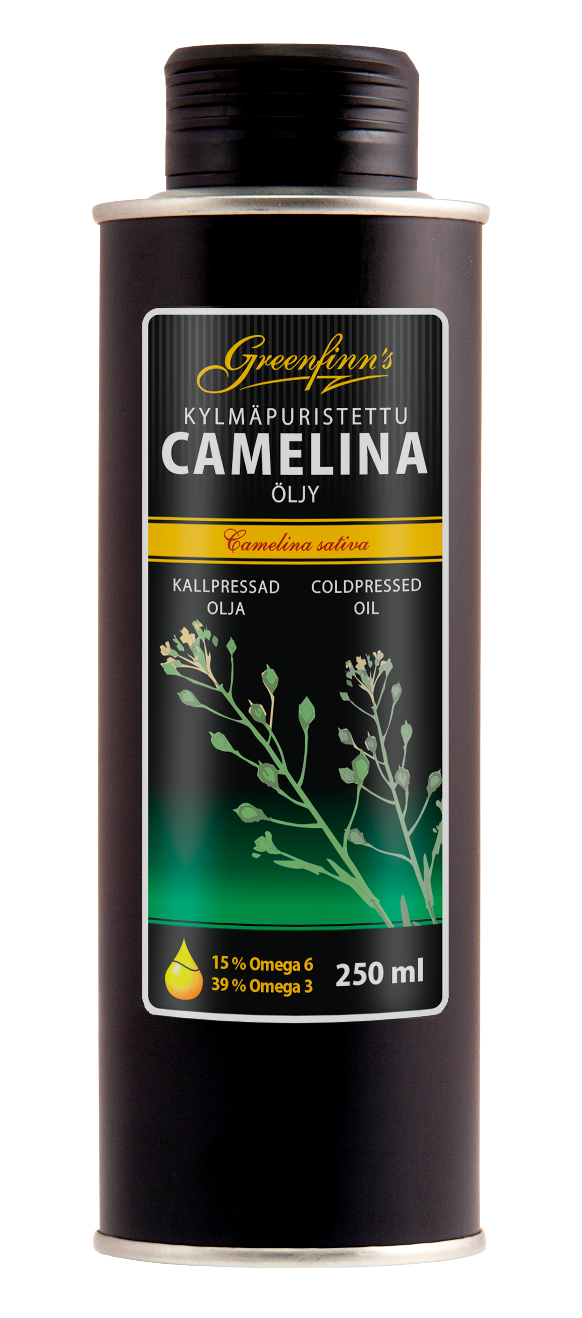 Greenfinn's Kylmäpuristettu Camelinaöljy 250 ml