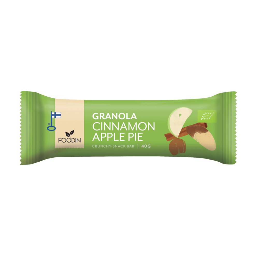 Foodin Granola Cinnamon Apple Pie - Välipalapatukka 40 g