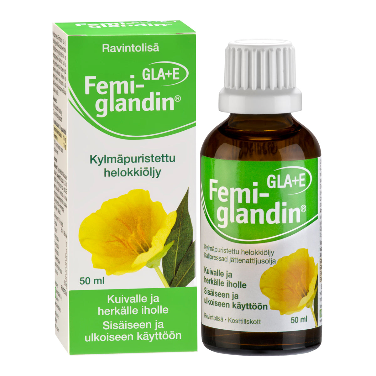 Femiglandin GLA + E helokkiöljy 50 ml