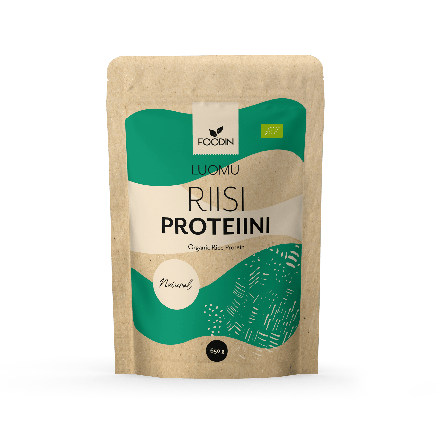 Foodin Riisiproteiini Maustamaton Luomu 650 g - Sinunapteekki.fi