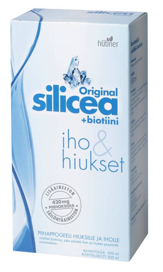Hubner Original Silicea + Biotiini piihappogeeli - Iho & Hiukset 500 ml - Sinunapteekki.fi