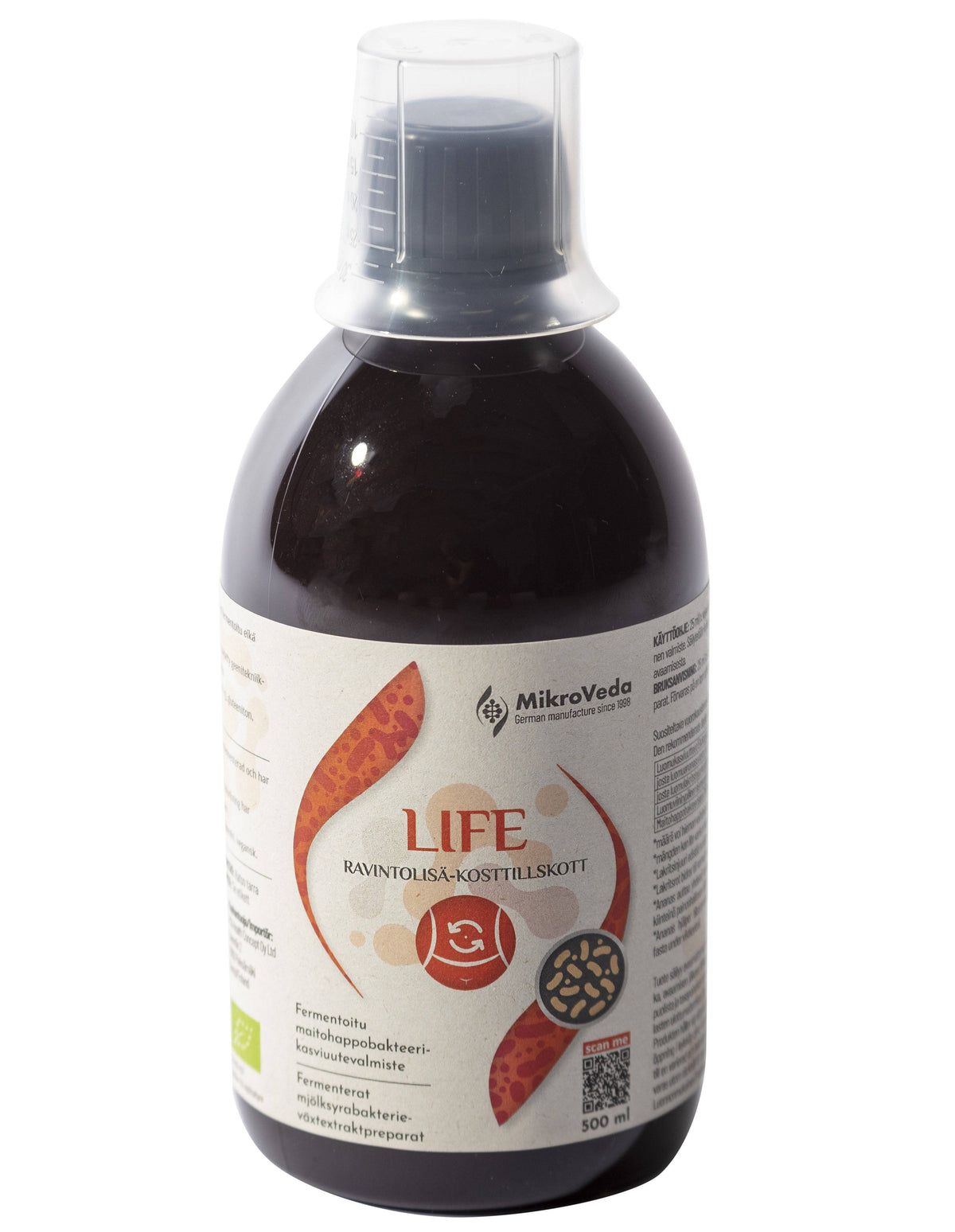 Mikroveda LIFE - Fermentoitu maitohappobakteeri-kasviuutevalmiste 500 ml - Sinunapteekki.fi