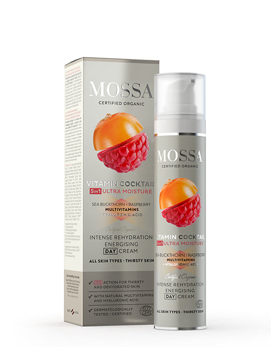 Mossa Intense Rehydration Energising Päivävoide - Tyrni-vadelma 50 ml.