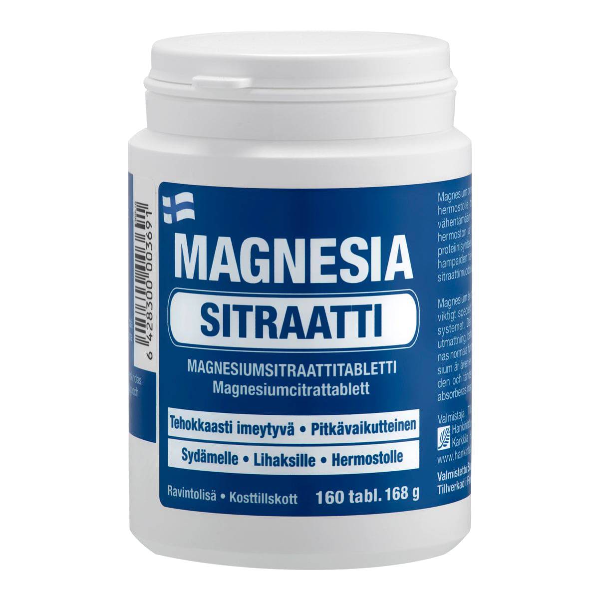 Magnesia Sitraatti - Magnesiumsitraattitabletti 160 tabl. - Sinunapteekki.fi