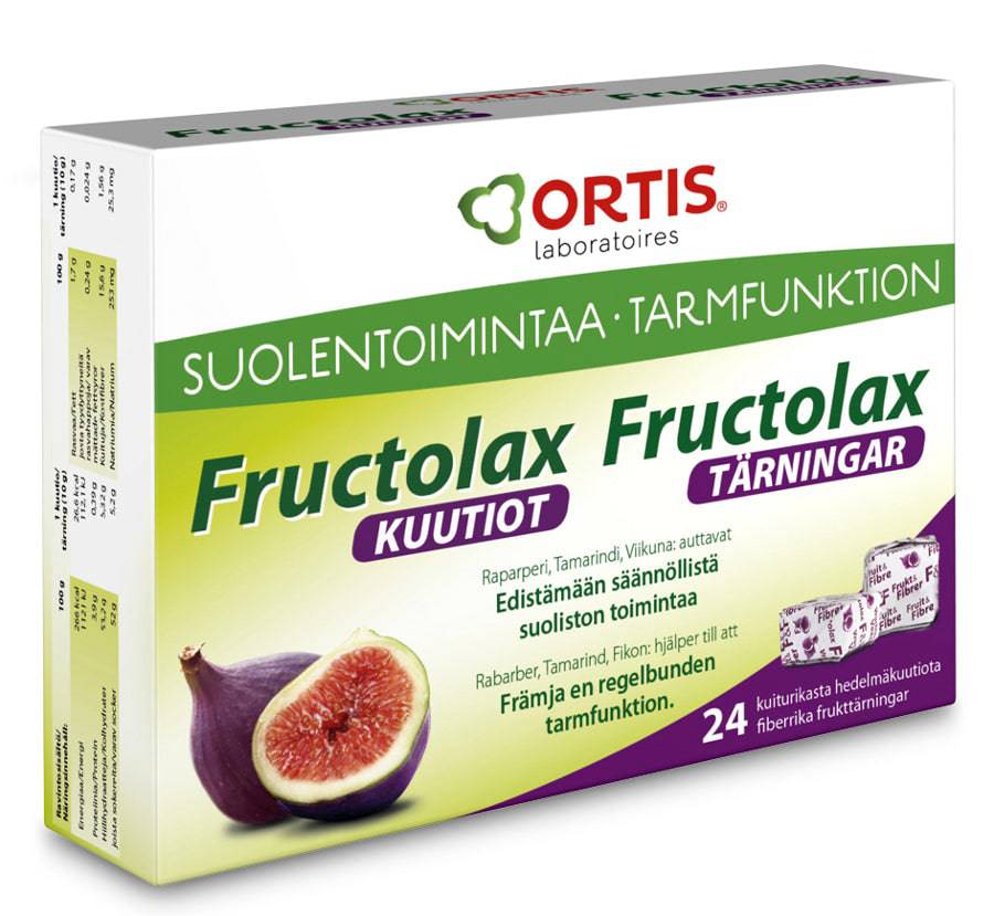 Fructolax - Helpotus Soft - Hedelmä- ja kuitutiiviste 24 kpl - Sinunapteekki.fi