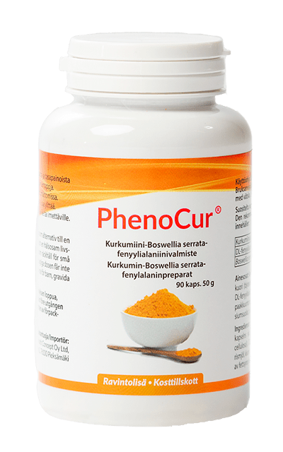 PhenoCur 90 kaps. - Kurkumiini - Boswellia - Sinunapteekki.fi
