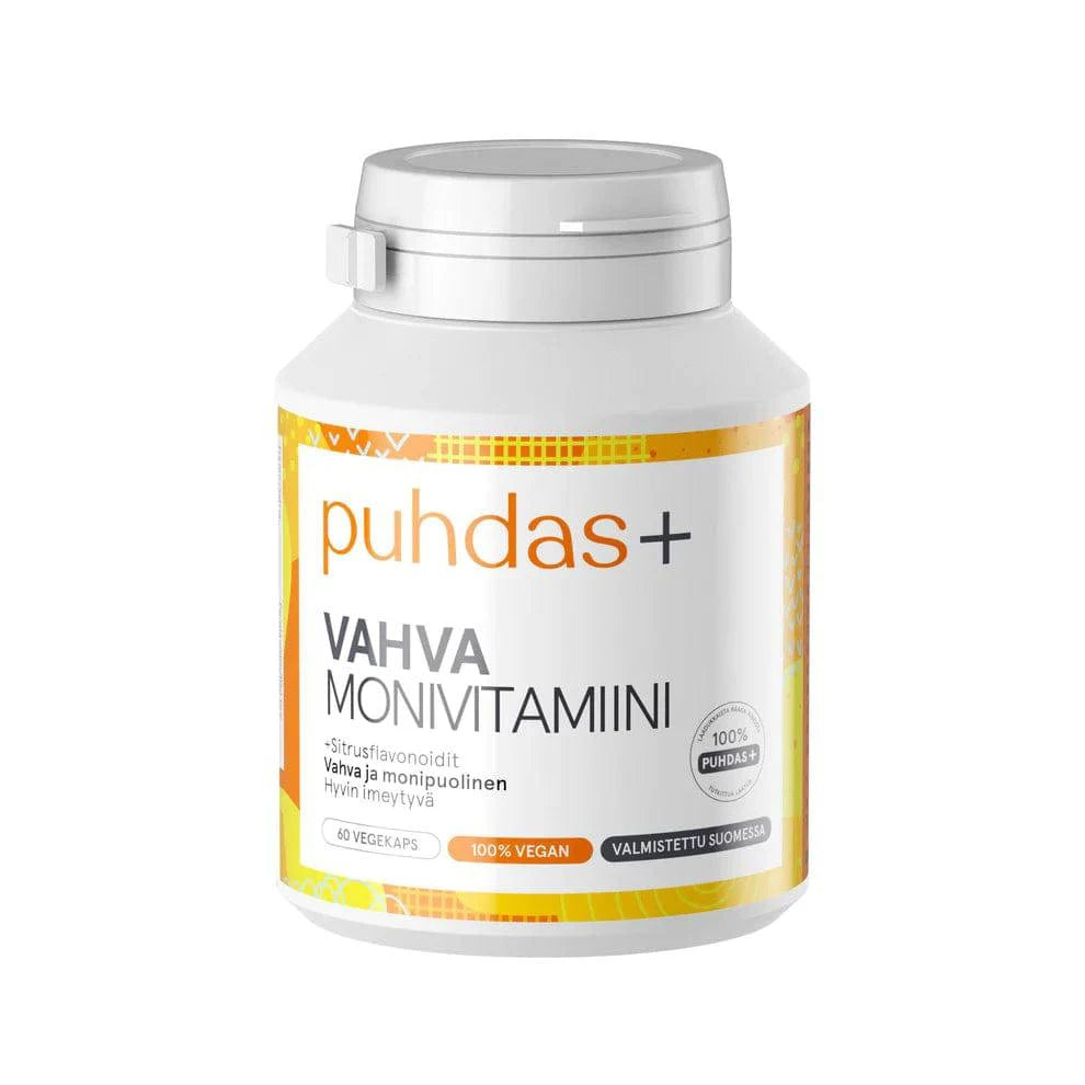 Puhdas+ Vahva Monivitamiini 60 vegekaps. - Sinunapteekki.fi