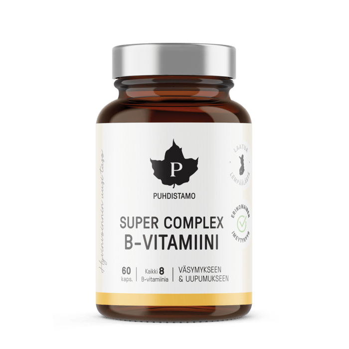 Puhdistamo Super Complex B-vitamiini 60 kaps. - Sinunapteekki.fi