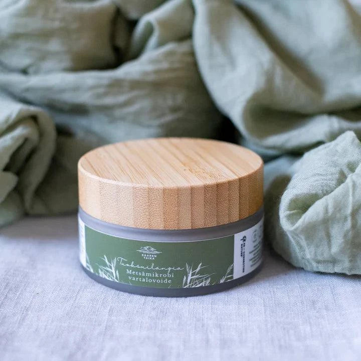 Saaren Taika Metsämikrobi Vartalovoide - Tuoksuilangia 100 ml - Päiväys 02/2024 - Poistuu