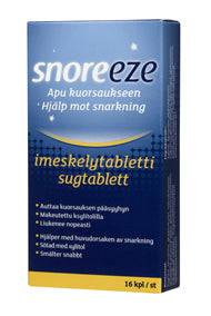Snoreeze imeskelytabletti kuorsaukseen 16 kpl - Sinunapteekki.fi