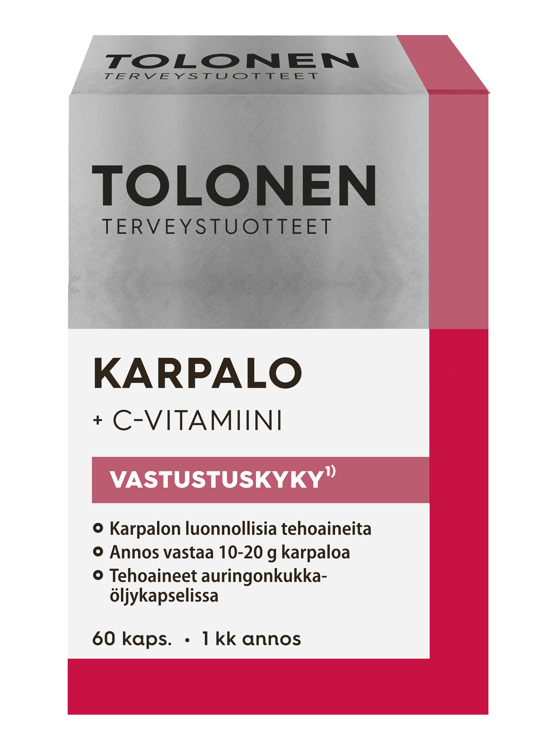 Tolonen Karpalo + C-vitamiini 60 kaps. - Sinunapteekki.fi
