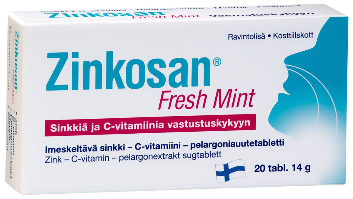 Zinkosan Freshmint imeskelytabletti - Sinunapteekki.fi