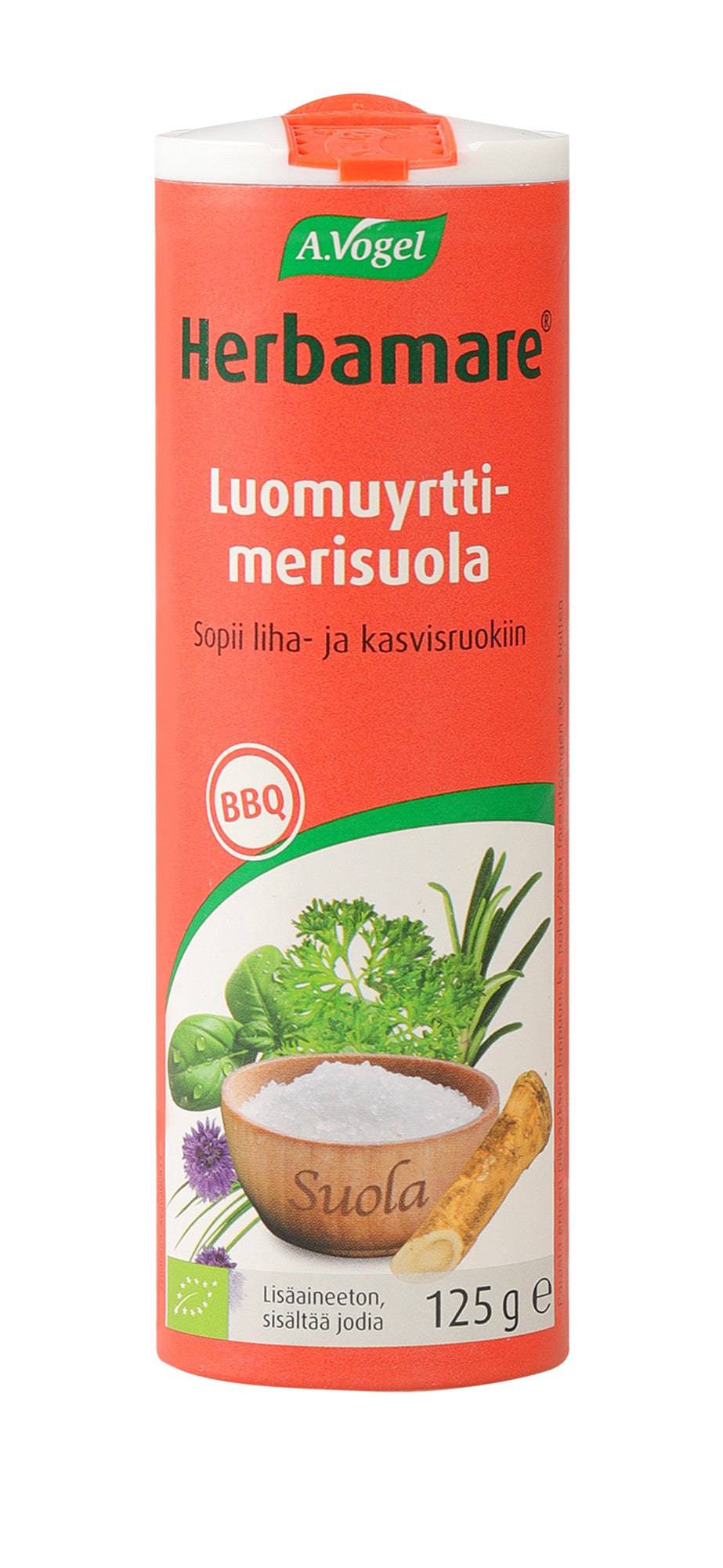 A.Vogel Herbamare BBQ - Luomuyrttimerisuola 125 g - Sinunapteekki.fi