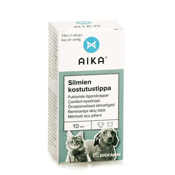 AIKA Silmien Kostutustippa Koirille ja Kissoille 10 ml