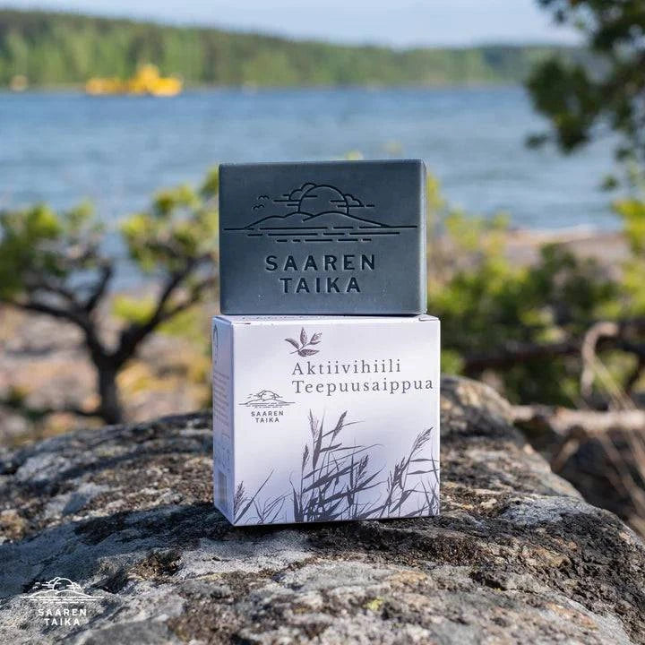 Saaren Taika Aktiivihiili Teepuusaippua 105 g