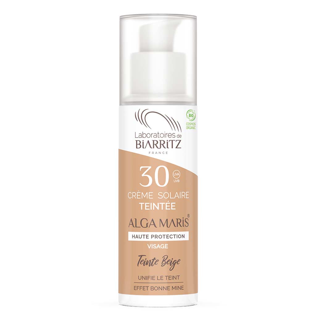 Alga Maris Sävyttävä Aurinkovoide Kasvoille Beige SPF30 - 50 ml - Sinunapteekki.fi