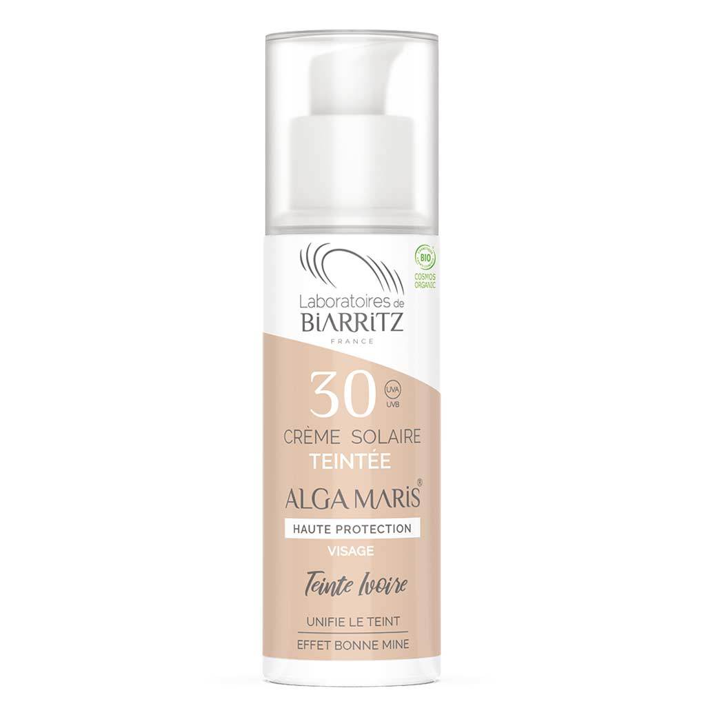 Alga Maris Sävyttävä Aurinkovoide Kasvoille Ivory SPF30 - 50 ml