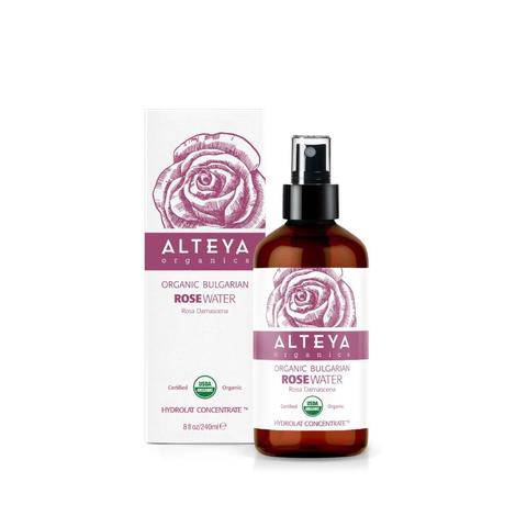 Alteya Organic Bulgarian Rose Water - Ruusuvesi Lasisuihkepullo 240 ml - Sinunapteekki.fi