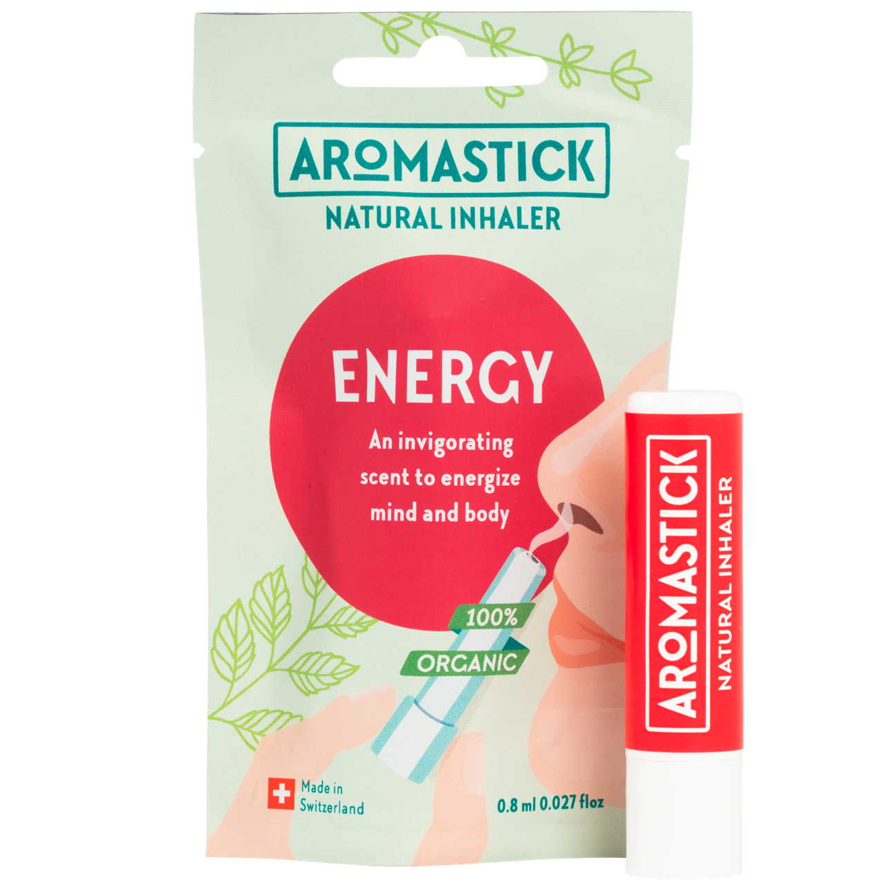 AromaStick Energy - Nenäinhalaatiopuikko 0,8 ml - Päiväys 08/2024