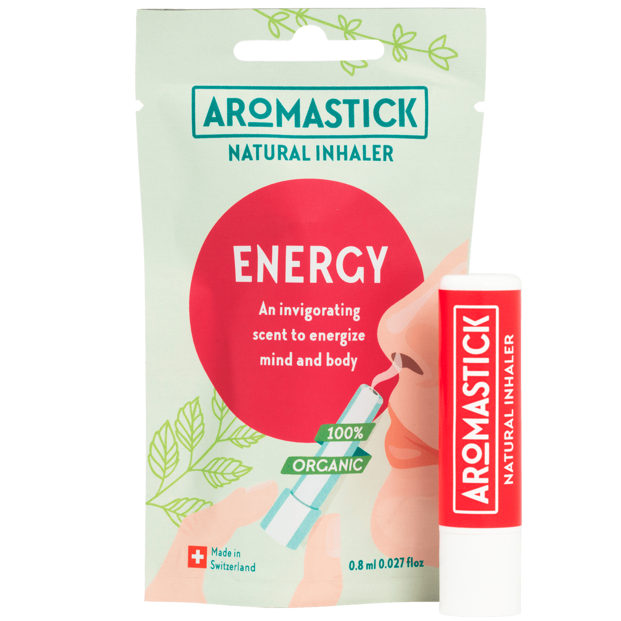 AromaStick Energy - Nenäinhalaatiopuikko 0,8 ml - Päiväys 08/2024