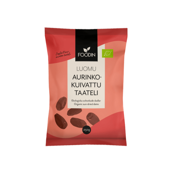 Foodin Aurinkokuivattu Taateli, Luomu 250 g - Sinunapteekki.fi