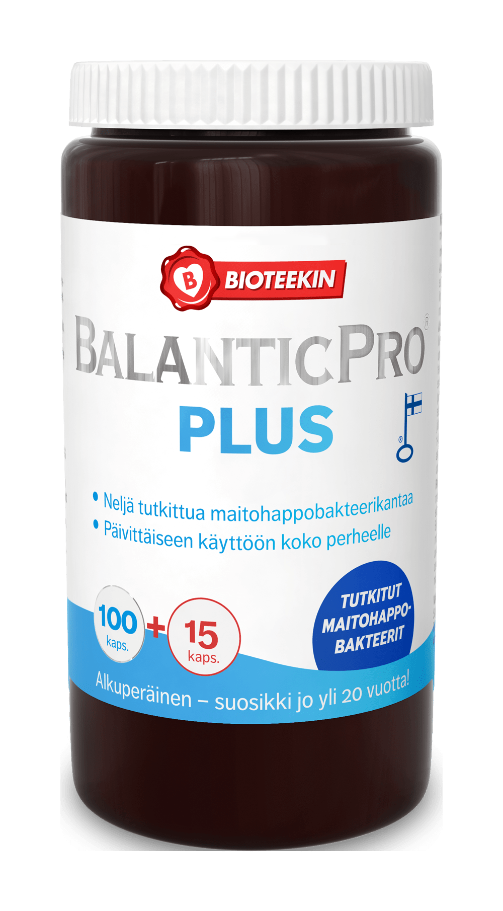 Bioteekin BalanticPro Plus KAMPANJAPAKKAUS 100+15 kaps. - Maitohappobakteerivalmiste