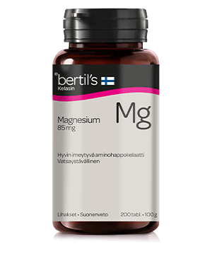Bertil’s Magnesium 85 mg 200 tabl. - Sinunapteekki.fi