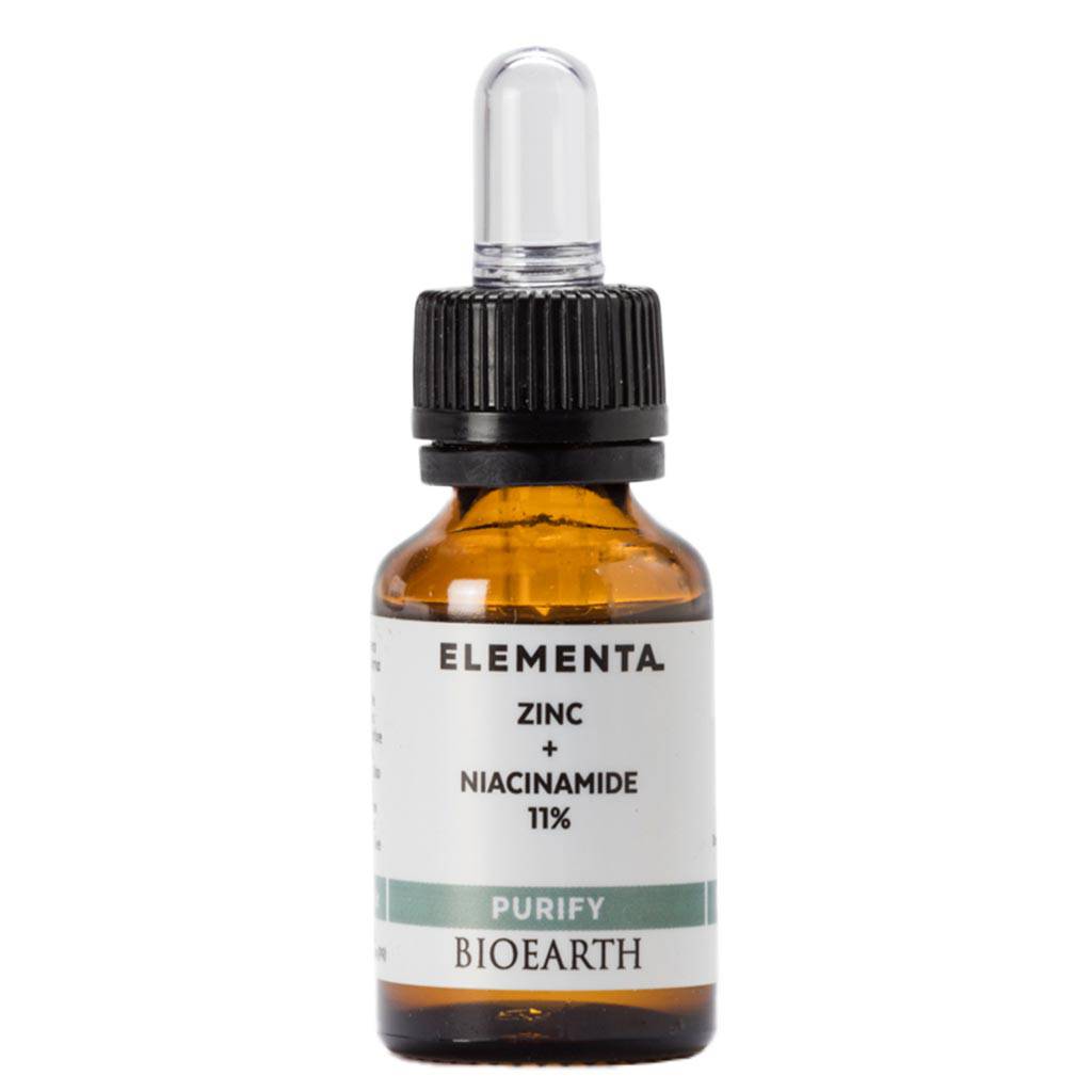 Bioearth Elementa Zinc + Niasiiniamidi 11 % - Kasvoseerumi 15 ml - Sinunapteekki.fi