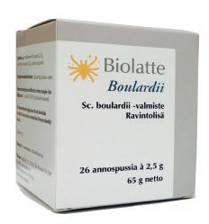 Biolatte Boulardii Saccharomyces boulardii -valmiste 26 annospussia - erä