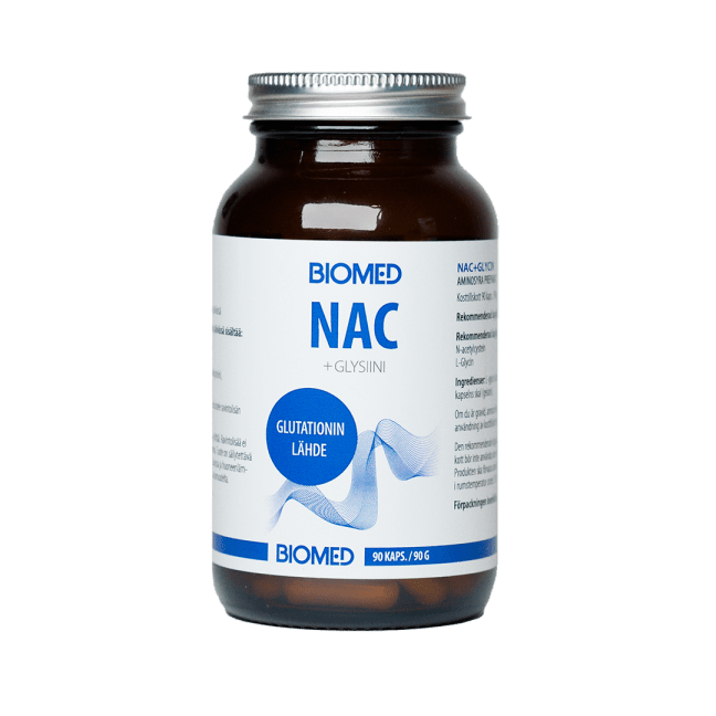 Biomed NAC + Glysiini 90 kaps. - Sinunapteekki.fi