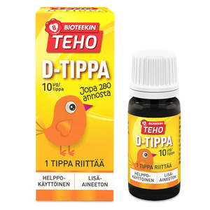 Bioteekin Teho D-tippa 10 µg 8 ml