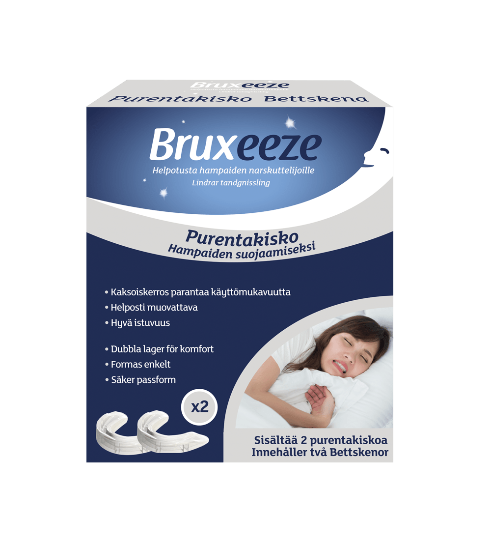 Bruxeeze Night Guard purentakisko 2 kpl - Sinunapteekki.fi